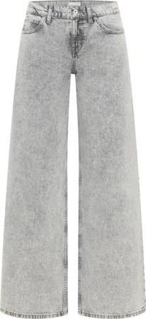 Mustang Damen Jeans Style Medley Wide Leg hellgrau