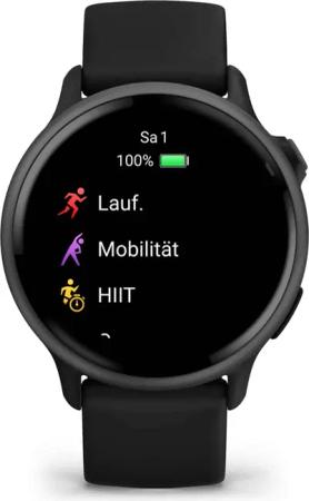 Garmin vívoactive 6 Schwarz/Schiefergrau Sportuhr Unisex (Schwarz one size Größe) Sportuhren