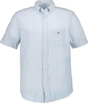 Gant Herren Kurzarmhemd blau gestreift