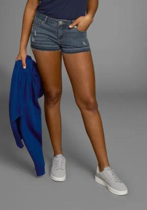 KangaROOS Jeansshorts, kurze Hose, mit Destroyed-Effekten, niedrige Leibhöhe