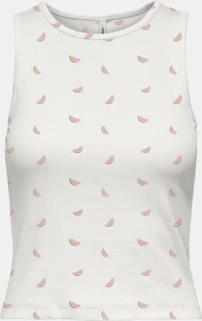 Only ONLFENJA LIFE S/L AOP CROPPED TOP CS JRS