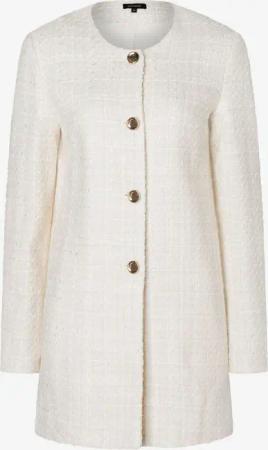 lange Boucléjacke, ecru, Sommer-Kollektion