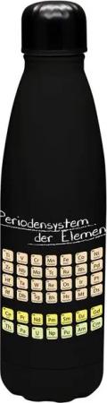 Geda Labels GmbH Isolierflasche Periodensystem, schwarz, 500ml, nicht spülmaschinengeeignet