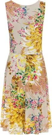 LASCANA Jerseykleid mit Alloverdruck und Bindeband, Trägerkleid, Strandkleid, sommerlich