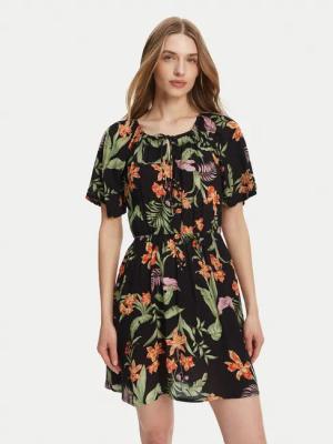 Roxy Sommerkleid ERJWD03869 Schwarz Regular Fit