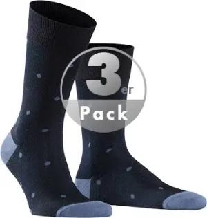 Falke Herren Socken blau Baumwolle & Mix Gemustert