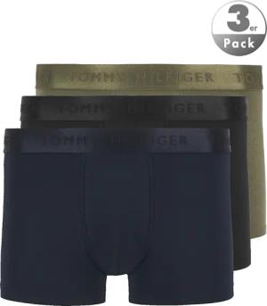 Tommy Hilfiger Herren Trunks blau,grün,schwarz Viskose/Modal unifarben