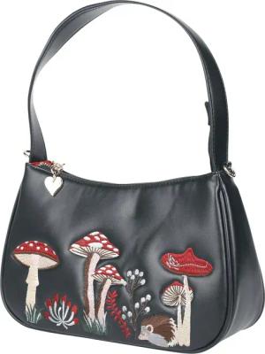 Banned Retro Handtasche - Woodland Hippie Vibes - für Damen - schwarz/multicolor