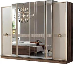 Xlmoebel Kleiderschrank Schrank für Kleidung mit 260cm Höhe (Kleiderschrank) Hergestellt in Europa