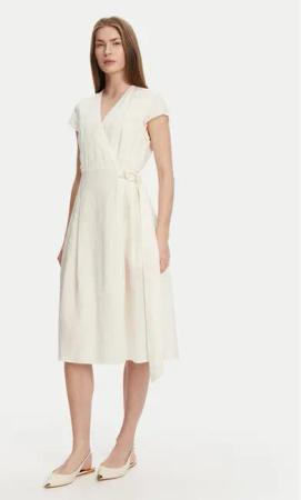 TWINSET Sommerkleid 251TT2072 Écru Loose Fit