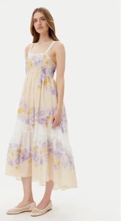 TWINSET Sommerkleid 251TT206B Bunt Regular Fit