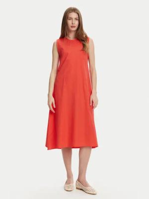 Selmark Sommerkleid BL495 Korallenfarben Regular Fit