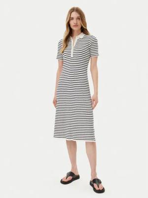 Gant Strickkleid 4502085 Weiß Slim Fit