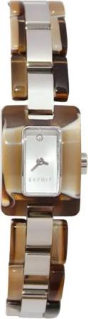 Esprit Quarzuhr Desert Tortoise Light Brown, aus Kunststoff, Edelstahlboden, Braun, Zirkonia
