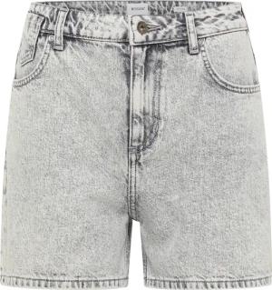 Mustang Damen Jeans-Short Style Charlotte hellgrau