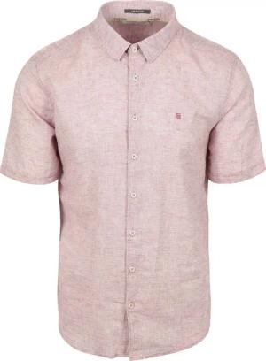 No Excess Short Sleeve Hemd Linen Blend Rosa - Größe XL