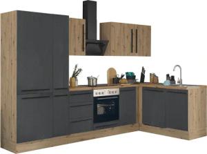 KOCHSTATION Winkelküche "Florida, Stellbreite 310x175 cm", wahlweise mit E-Geräten, mit Softclose für Türen und Schubkästen