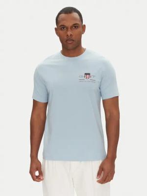 Gant T-Shirt Archive Shield 2067004 Himmelblau Regular Fit
