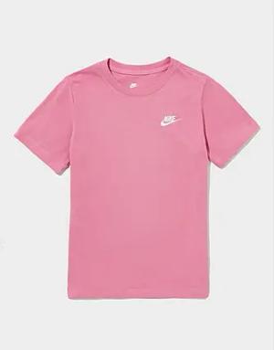 Nike Small Logo T-Shirt Junior, Pink