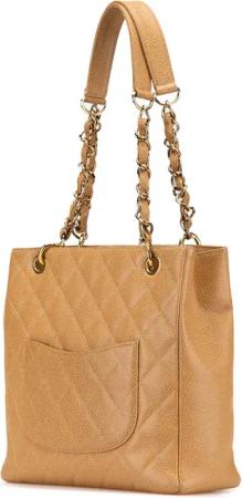 Chanel Shopper - 2003-2004 Caviar Petite Shopping Tote - Gr. unisize - in Braun - für Damen