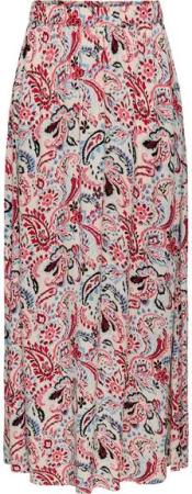JACQUELINE de YONG Sommerrock Elegantes, gemustertes Design mit fließendem Schnitt JDYBREEZE LIFE HW MAXI SKIRT WVN
