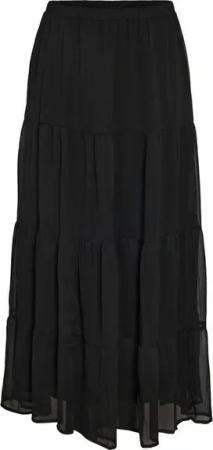 Noisy may Sommerrock Tiermuster-Design mit elastischem Bund und Falten NMFAIRY MAXI CHIFFON SKIRT WVN