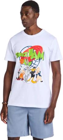 MERCHCODE Space Jam Herren T-Shirts - Weiß - Größe: L - Foot Locker