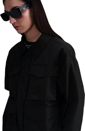 Nike Essential Damen Jacken - Schwarz - Größe: 34 - Baumwoll-Jersey - Foot Locker