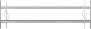 Alberts Fensterschutzgitter "Secorino Style", Breite ausziehbar 100-150 cm, versch. Höhen