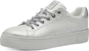 Tamaris Plateausneaker, Freizeitschuh, Halbschuh, Schnürschuh, Kontrastbesatz an der Ferse