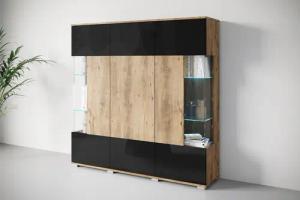INOSIGN Highboard "Kenia", (1 St.), Modernes Highboard, mit Glastüren, Breite 135 cm