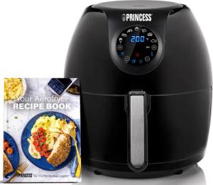 PRINCESS Heißluftfritteuse "XXL 182050 mit 5,2L, Digitales Touchscreen,", 1700 W, 7 Programme, Ohne ÖL, Aerofryer, Schwarz