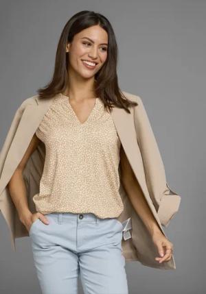 Laura Scott Print-Shirt, mit elastischem Saum - NEUE KOLLEKTION