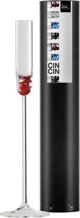 Eisch Germany Schnapsglas "CIN CIN Made in Germany", (1 tlg.), mit Farbglas-Einschlüssen im unteren, massiven Teil der Gläser, 45 m
