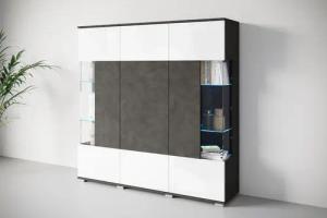 INOSIGN Highboard "Kenia", (1 St.), Modernes Highboard, mit Glastüren, Breite 135 cm