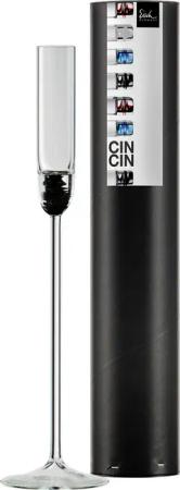 Eisch Germany Schnapsglas "CIN CIN Made in Germany", (1 tlg.), mit Farbglas-Einschlüssen im unteren, massiven Teil der Gläser, 45 m