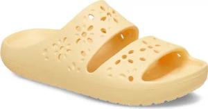 Crocs Badepantolette "Classic Floral Cut Out Sandal", Sandale, Sommerschuh, Pool Slides mit genoppter Innensohle