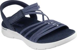 Skechers Sandale "GO WALK FLEX SANDAL", Schlupfschuh, Sommerschuh, Plateausandale mit Goga Mat Fußbett