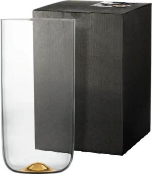 Eisch Germany Tischvase "DOT", (1 St.), mundgeblasen, Kristallglas, mit 24karätigem Gold veredelt, 25 cm