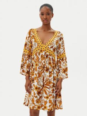 Selmark Sommerkleid BM298 Gelb Relaxed Fit