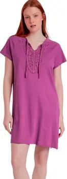 Admas Kleider Sommerkleid mit kurzen Ärmeln Pechera