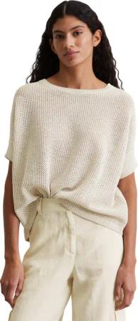 Marc OPolo Kurzarmpullover, mit lässiger Netzstruktur, oversize