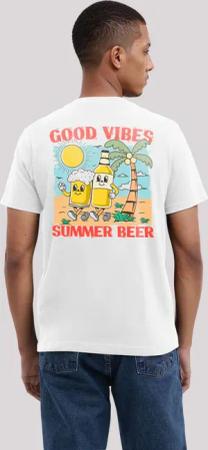 F4NT4STIC T-Shirt "Summer Time Vintage Beer Cartoon", Premium Qualität