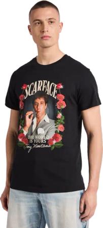 MERCHCODE Scarface Herren T-Shirts - Schwarz - Größe: L - Foot Locker
