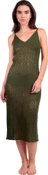 Admas Kleider Langes gehäkeltes Strandkleid Slim