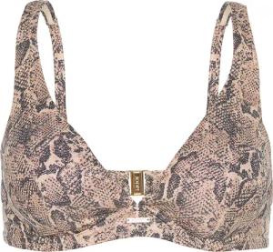 JOOP Triangel-Bikini-Top "Python", Animal-Print mit Glanz-Effekt, mit Bügel
