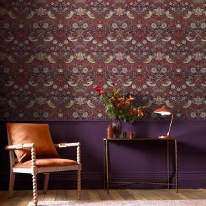 WILLIAM MORRIS AT HOME Vliestapete "Strawberry Thief", Retro, Design Tapeten