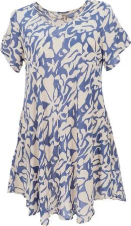 Guru-Shop Midikleid Luftiges Boho Minikleid, weites Sommerkleid,.. Boho