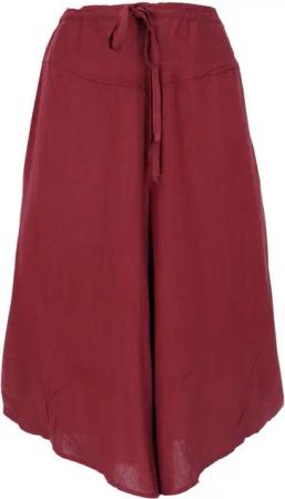 Guru-Shop Relaxhose Palazzohose, 7/8 Hosenrock, Boho Schlaghose,.. alternative Bekleidung