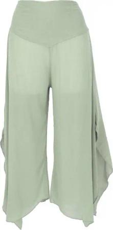 Guru-Shop Relaxhose Palazzohose, weite Boho Sommerhose, weiter.. alternative Bekleidung